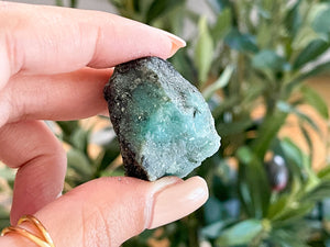 Raw Beauty: Unpolished Emerald Chunks