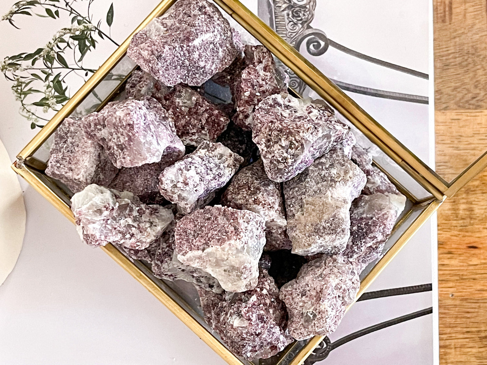 Raw Lepidolite Crystal: Calming Lilac Healing Stone (1-2 Inch)