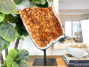 XL Citrine Crystal Cluster, The Sunshine Crystal for Abundance and Positivity