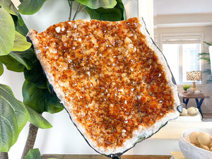 XL Citrine Crystal Cluster, The Sunshine Crystal for Abundance and Positivity