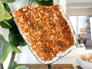 XL Citrine Crystal Cluster, The Sunshine Crystal for Abundance and Positivity