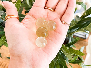 Sunny Citrine Crystal Balls for Positive Energy and Abundance
