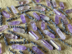 Amethyst Double Terminated Points: Healing Crystal, Spiritual Stone (1.5 inch)