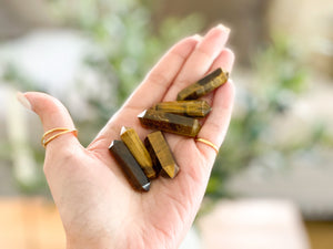 Tiger's Eye Double Terminated Points: Polished Crystal (1.5 inch)