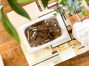 Double Terminated Smoky Quartz Point: 1.5 inch Crystal