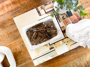 Double Terminated Smoky Quartz Point: 1.5 inch Crystal