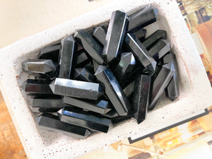 Powerful Black Obsidian Crystal Point for Spiritual Protection and Grounding