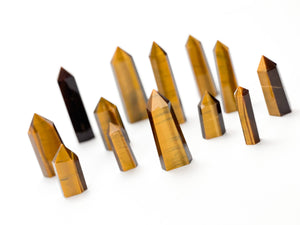 Tiger's Eye Crystal Tower: Healing Stone for Meditation