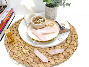 Rose Quartz Double Terminated Crystal Points