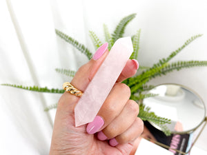 Rose Quartz Double Terminated Crystal Points