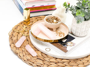 Rose Quartz Double Terminated Crystal Points