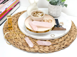 Rose Quartz Double Terminated Crystal Points