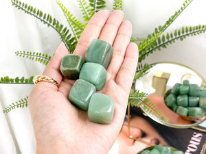 Green Aventurine Tumbled Stones: Healing Crystals for Grids