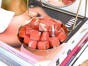 Red Jasper Tumbled Stones: Grounding Crystal Healing (15-20mm)