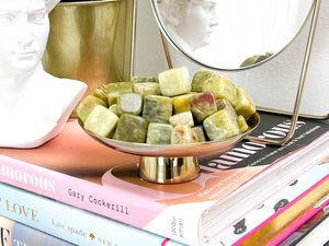 Green Apatite Tumbled Cubes: Healing Crystals (15-20mm)