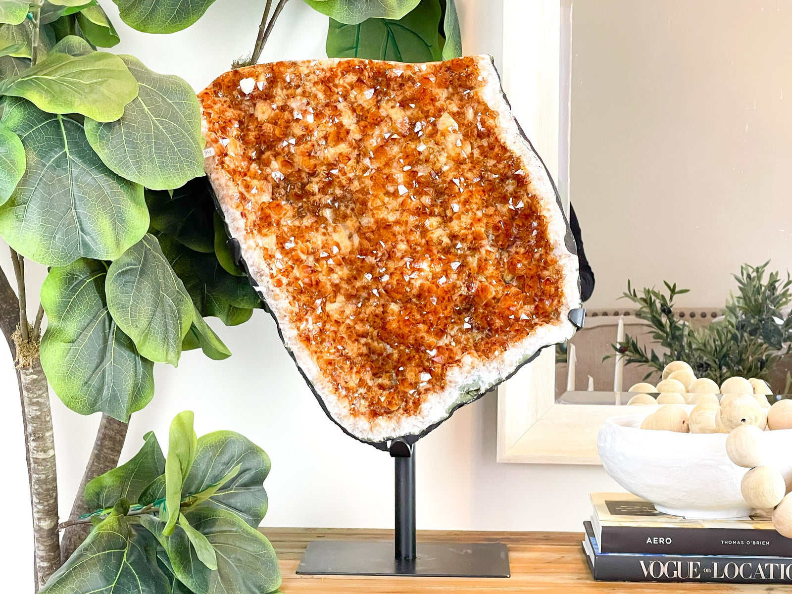 XL Citrine Crystal Cluster, The Sunshine Crystal for Abundance and Positivity