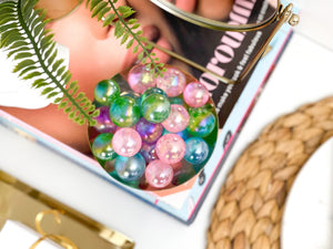 Angel Aura Quartz Crystal Sphere: Iridescent Rainbow Stone (20-30 mm)