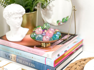 Angel Aura Quartz Crystal Sphere: Iridescent Rainbow Stone (20-30 mm)