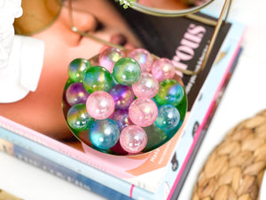 Angel Aura Quartz Crystal Sphere: Iridescent Rainbow Stone (20-30 mm)