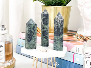 Kambaba Jasper Crystal Tower: Crocodile Jasper Point