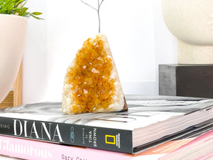 Citrine Crystal Cluster: Raw Honey Quartz, Stone of Abundance