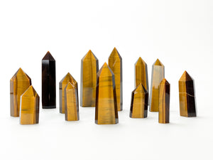 Tiger's Eye Crystal Tower: Healing Stone for Meditation