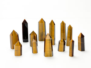 Tiger's Eye Crystal Tower: Healing Stone for Meditation