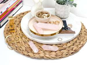 Rose Quartz Double Terminated Crystal Points