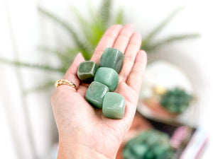 Green Aventurine Tumbled Stones: Healing Crystals for Grids