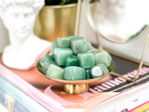 Green Aventurine Tumbled Stones: Healing Crystals for Grids