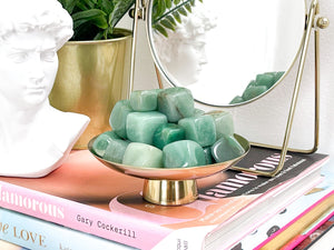 Green Aventurine Tumbled Stones: Healing Crystals for Grids