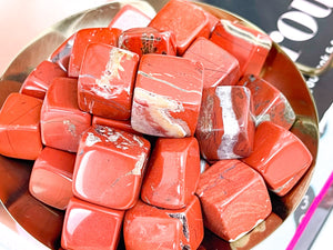 Red Jasper Tumbled Stones: Grounding Crystal Healing (15-20mm)