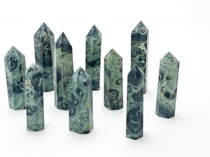 Kambaba Jasper Crystal Tower: Crocodile Jasper Point