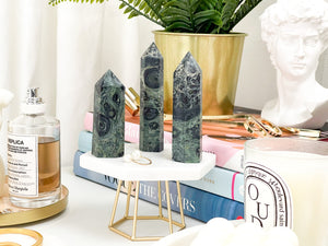 Kambaba Jasper Crystal Tower: Crocodile Jasper Point