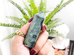 Kambaba Jasper Crystal Tower: Crocodile Jasper Point