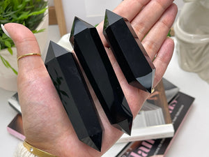 Black Obsidian Crystal Point: Healing Stone