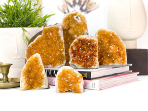 Citrine Crystal Cluster: Raw Honey Quartz, Stone of Abundance