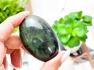 Jade Palm Stone: Good Luck Crystal, Worry Stone
