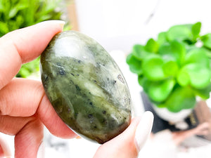 Jade Palm Stone: Good Luck Crystal, Worry Stone