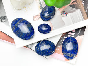 Lapis Lazuli Palm Stone: Natural Healing Crystal Decor