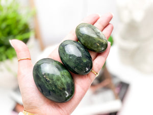 Jade Palm Stone: Good Luck Crystal, Worry Stone