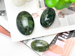Jade Palm Stone: Good Luck Crystal, Worry Stone