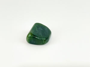 Green Jade Tumble Stone: Nephrite Crystal for Calm & Serenity