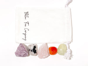 Fertility Crystal Kit: Lepidolite, Moonstone, Rose Quartz, Carnelian & Jade