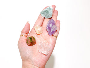 Pregnancy Crystal Set: Aventurine, Unakite, Amethyst, Rose Quartz, Citrine