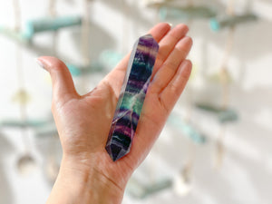Fluorite Double Terminated Crystal Wand - Healing Point