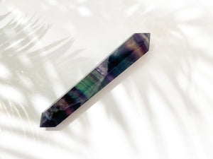 Fluorite Double Terminated Crystal Wand - Healing Point