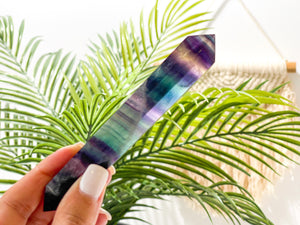 Fluorite Double Terminated Crystal Wand - Healing Point