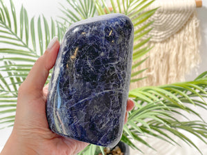 Sodalite Crystal Freeform: Healing Home Decor Stone