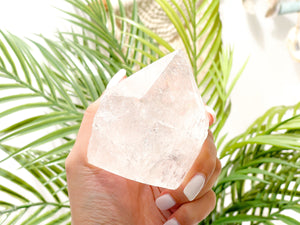 Clear Quartz Point Tower: Natural Healing Crystal Decor